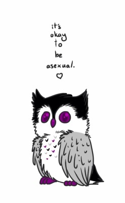 just-a-geeky-girl:  My version of an asexuowl