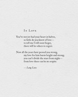 langleav:  New poem, hope you like it! xo