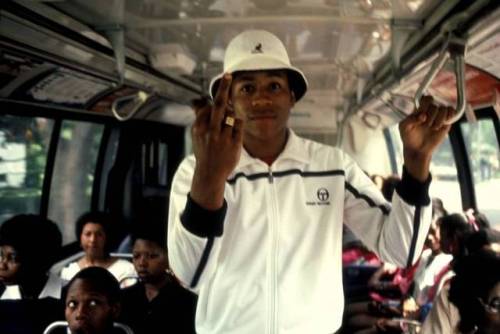 pharaoya:LL Cool J riding the bus, Queen’s New York USA 1985. Photo by PYMCA/UIG