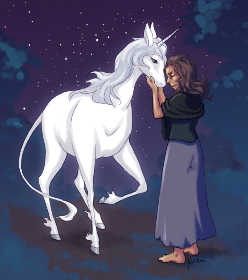 Molly Grue and the last unicorn, for my good friend monokeroi. =) Unlike her, I think this may be th