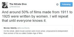 thestormiswithin:  bidonica:  Today’s installment of  why“but it has always been like this!” is a bullshit argument: @nitratediva​ lays down the law about the role of women in early Hollywood  @shitpeoplesaytowomendirectors @glueandpieces 