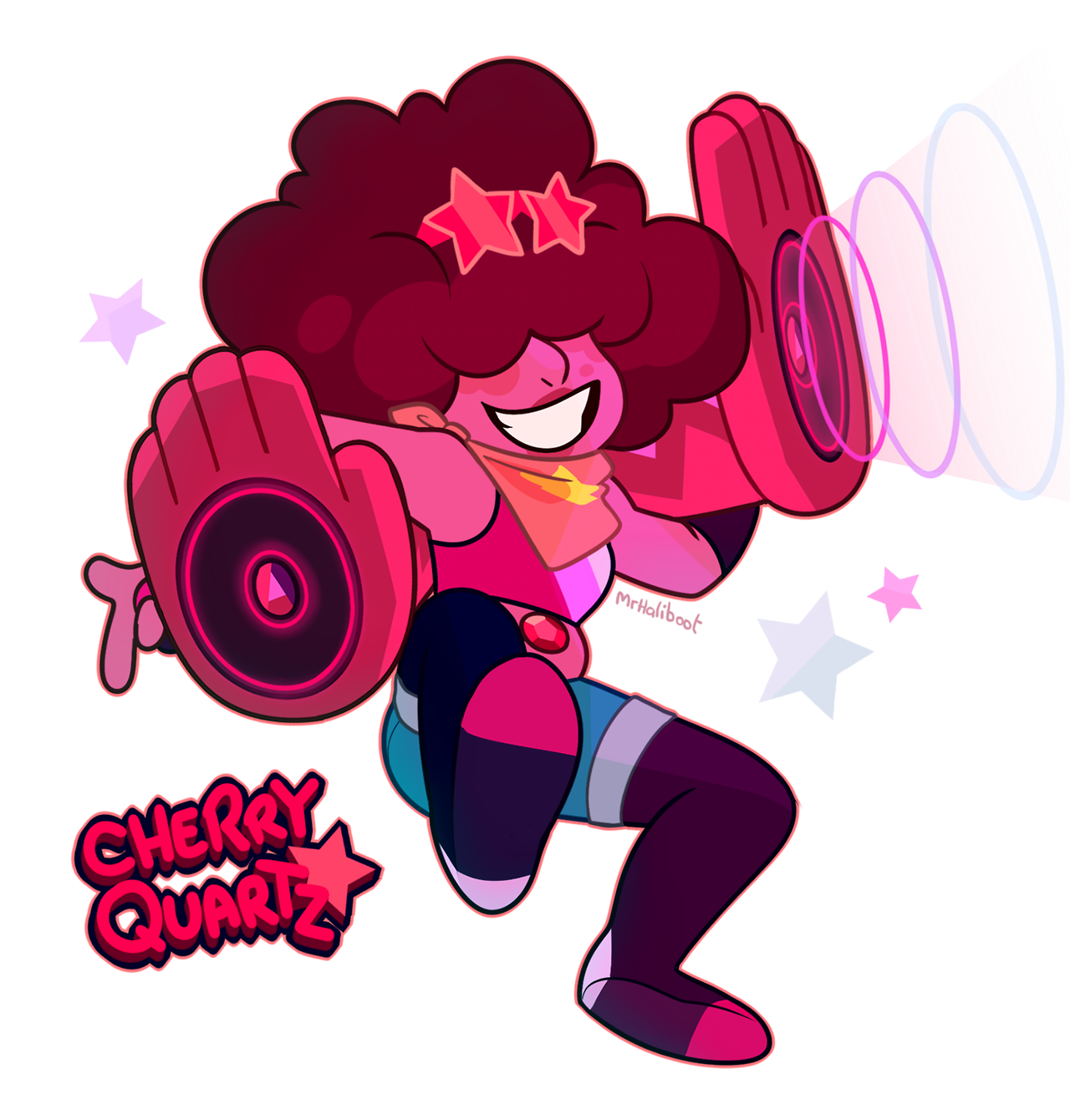 mrhaliboot: Steven and Garnet’s groovy fusion, Cherry Quartz. Cool, hip, and ready