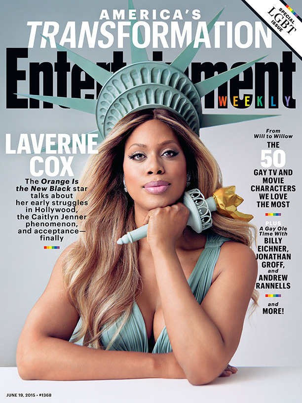 Orange is the New Black’s Laverne Cox stars in our first LGBT issue in 15 years!
Image Credit: Alexei Hay for EW