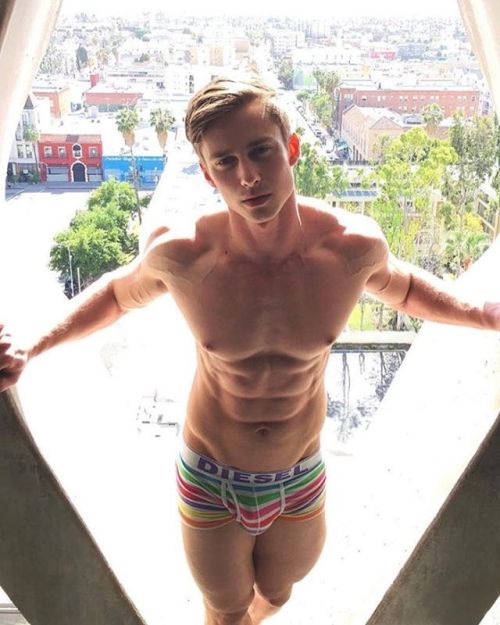 Mystery guy does Diesel Rainbow Boxer Briefs