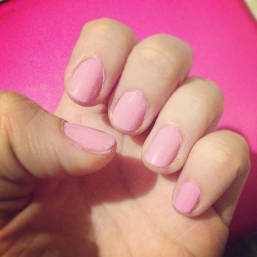 #uñas #rosa #pink #lindo 💅💕