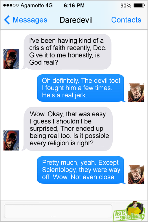 fromsuperheroes: Texts From Superheroes: Best of Dr. Strange (No movie spoilers)