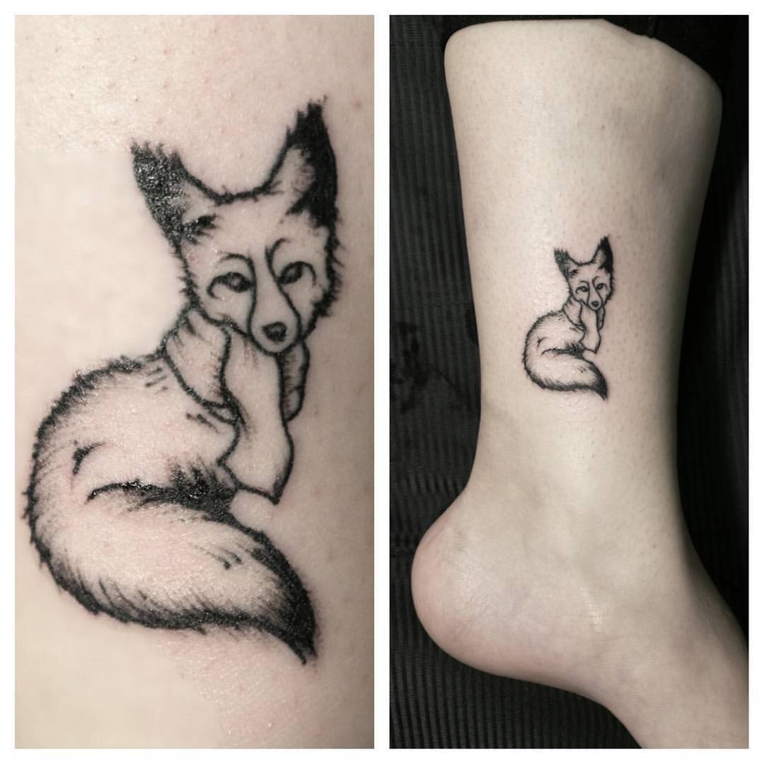 Mens Hairstyles Now  Small fox tattoo Cute tiny tattoos Tiny tattoos