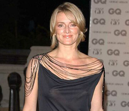 Gabby Logan Sexy In See Through Hot TV presenter Gabby Logan puts on an elegant black dress and she walks up on the stage. She did not see how she looks under a lot of light and when the cameras start flashing, we can see her nipples standing out since