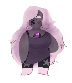 cerigg:  I’ve taken to drawing gems in between commissions and it comes as a surprise to absolutely noone that Amethyst is my fave