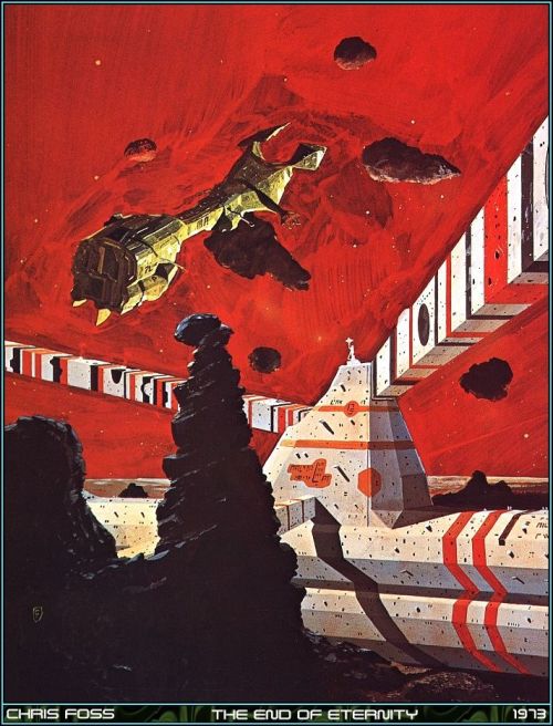 70sscifiart:  Red and white