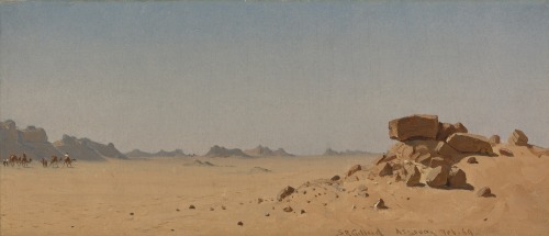 The Desert at Assouan, EgyptSanford Robinson Gifford (American; 1823–1880)February 1869Oil on canvas