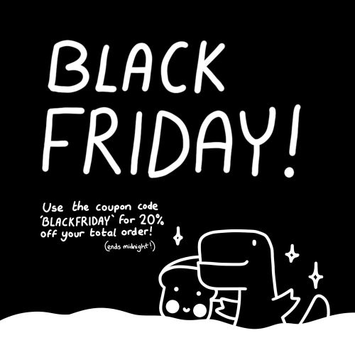 Black Friday has begun in the Official Loof &amp; Timmy online store!Use the code BLACKFRIDAY at