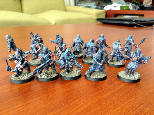 Drask’s evil cultists. Finished the whole Assassinorum box in like ten days during Christmas Break. 