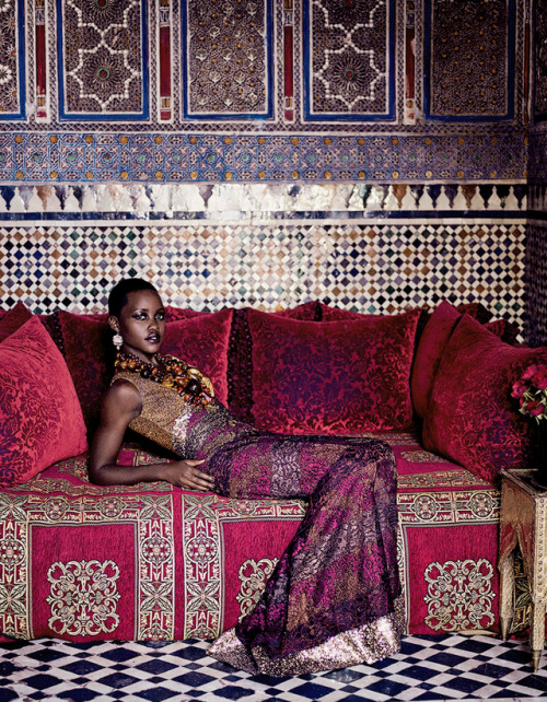 thequeensofbeauty:Lupita Nyong’o for Vogue by Mikael Jansson, 2014