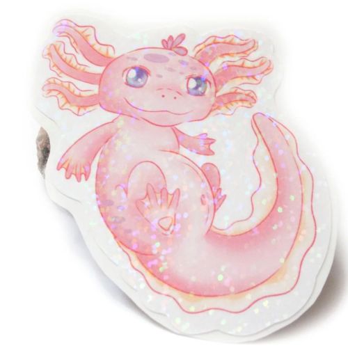 Excited to share the latest addition to my #etsy shop: Pink Axolotl sticker, cute die cut axolotl st