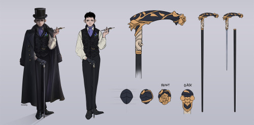 blacksmiley-c:I promised to post this months ago, but I never got to make Damien’s concept too. Now 