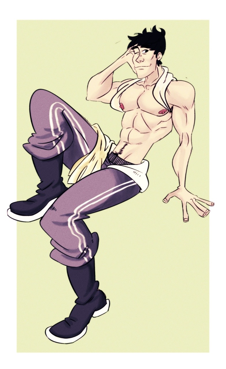 boxerhole:  Daehyun wanted a glitz and glamour so I doodled him a pinup 