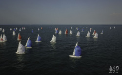 Light air running at the Etchells worlds