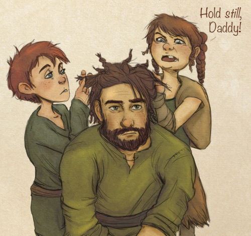 avannak:   Astrid always has an excuse when her kids ask if they can practice braiding with her hair