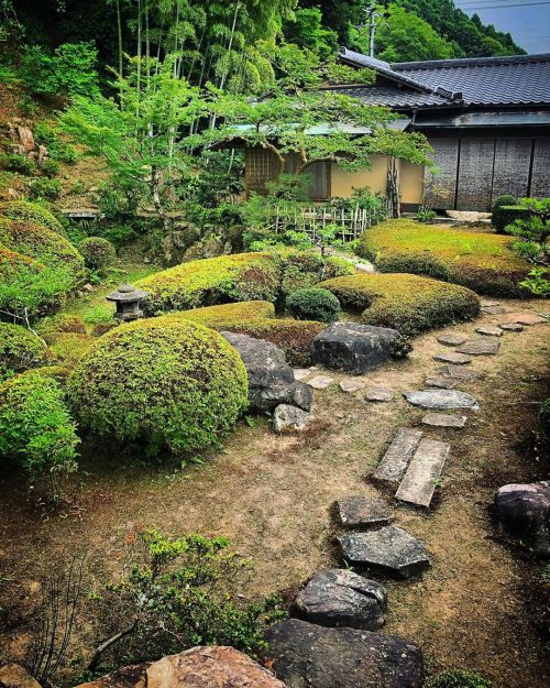 妙義寺庭園 [ 島根県益田市 ] ② Myogiji Temple Garden, Masuda, Shimane ーー中世石見国の戦国武将・益田氏の歴代当主が信仰した禅寺の茶室・庭園は初夏には沙羅双