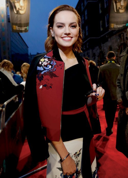Daisy Ridley attends the 70th EE British Academy Film Awards (BAFTA) at Royal Albert Hall on Februar