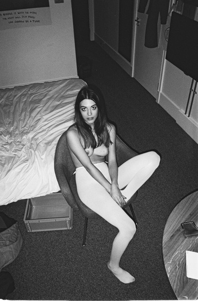 americanapparel:  Louise in Tights.  If it’s not too much trouble, would you mind falling in love with me?