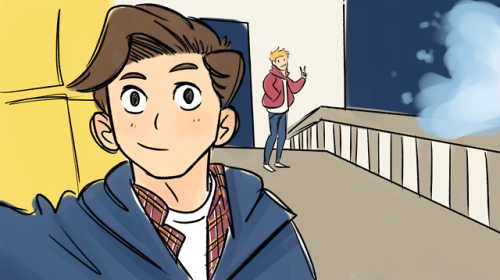 Highschool Au! In which Wade and Peter are both teenagers and go together to school field trips and 