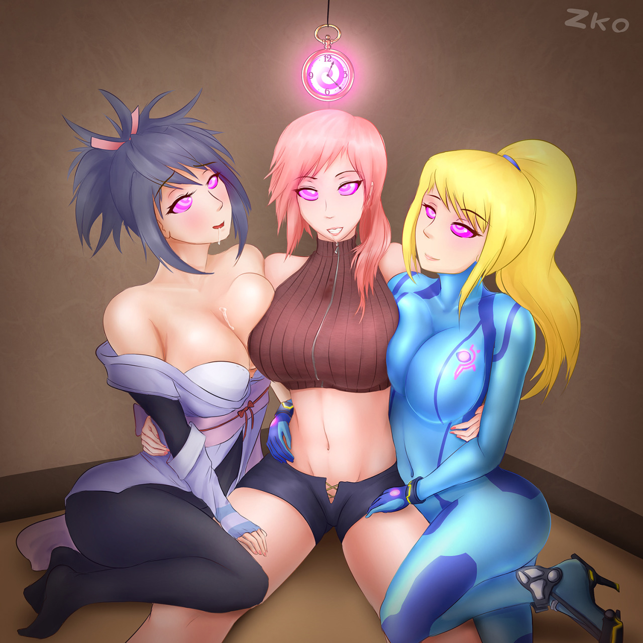 hypnovictim:  lewd-zko:  Three Girls Under Hypnosis  zko~❤ 