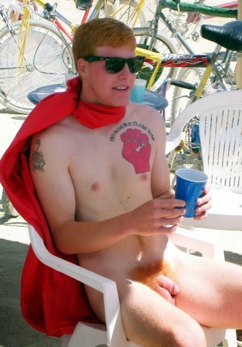 A naked bloke