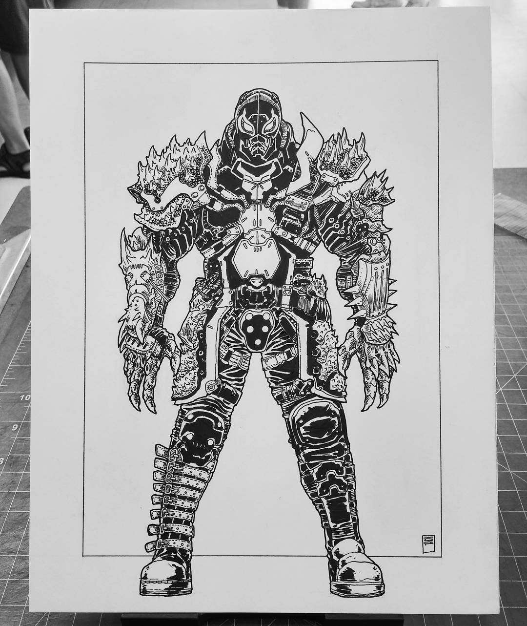 Erwin Papa Agent Venom Ink Pen 8 5x11 Dailydraw Erwin Papa Agent Venom Ink Pen 8 5x11 Dailydraw