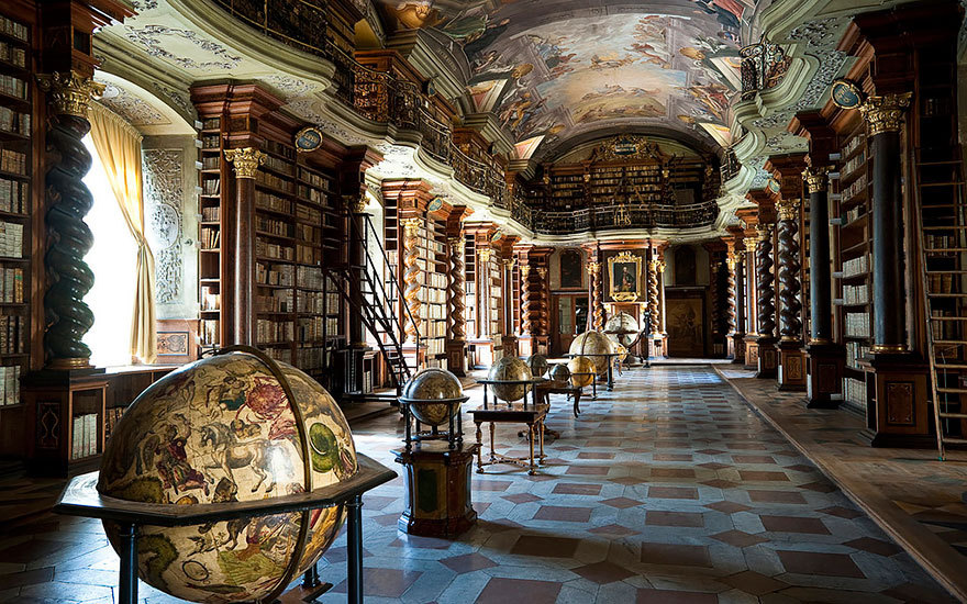 culturenlifestyle:  Baroque Czech Library is the Most Beautiful Bibliotheca in the