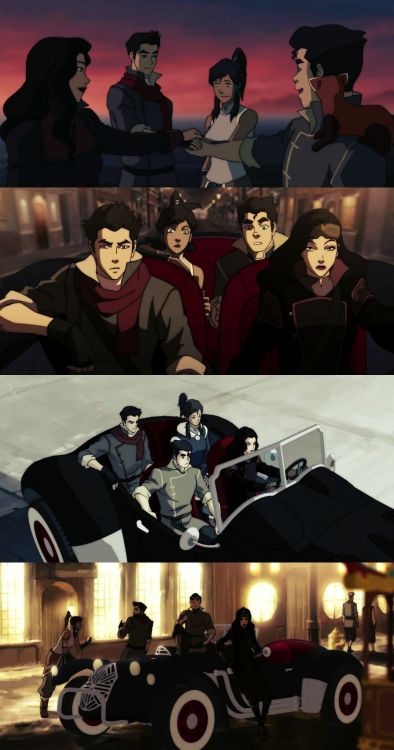 theanonymousplague:  mybibabies:  wellthentheresme:  Team Avatar together from beginning to end.  i need more of this  Definitely need of them as team. 