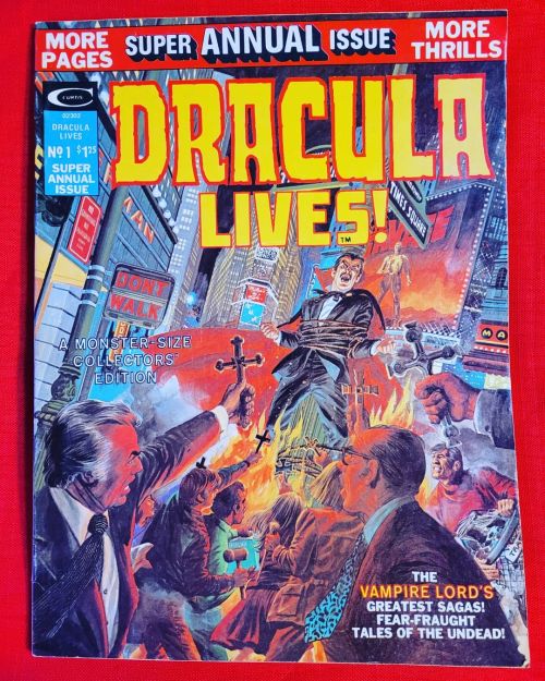 Up now on my eBay (Seller ID: RadioIndy)! Dracula Lives! Annual #1 from 1975! Classic Marvel horror 