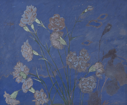 artimportant: Léon Spilliaert - Carnations, 1922 Belgian 1881-1946Gouache on paper48,3 x 58,7 cm