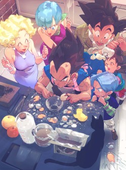 superbrybread:  supobi:  熟女ボディに夢中になりすぎてしまった  Is Goku decorating his ass 