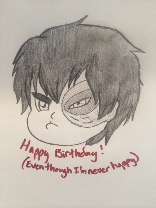 fire-ferrets:HAPPY BIRTHDAY ANGELA ( fatherlordzukoz ) CHIBI ZUKO HOPES YOU HAVE A WONDERFUL DAY. IL