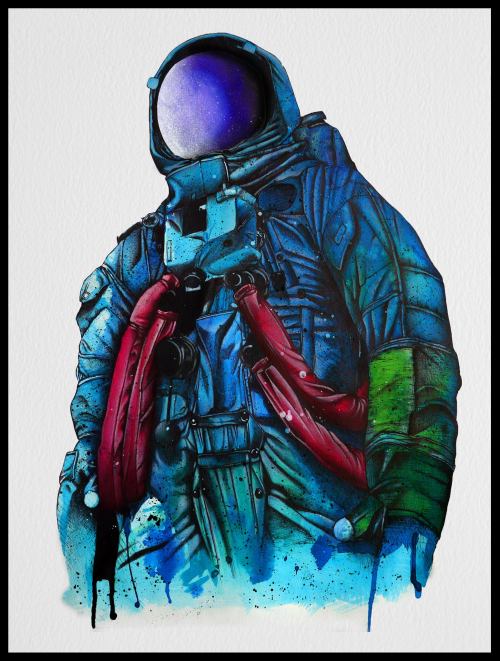 fer1972:  To the Stars and Beyond: Space Suit Illustrations by Hernan Chavar  
