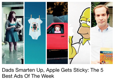 fastcompany:
“ Cheerios’ new man manifesto, Apple sticker art, an emoji doc, a massive Simpsons marathon and clothes to make your baby smarter.
Read More>
”
