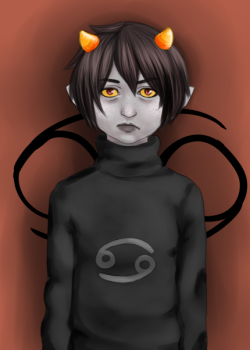 choco-waitforit-max:  blah my hands are tired. heres a karkat ew 