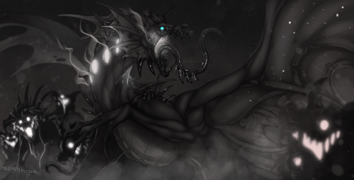 weirdhyenas:  Finally finished a Halloween themed pic! ….a day after Halloween 8,D OH WELL! Have a Weirdie and some good ol’ yeens  =please do not tag as me/kin=  