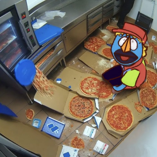 Weewoo! A Mess At The Local Pizza Slut!