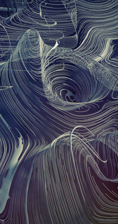 Curve descent pattern by Oleg Soroko on Behance.More 3D art here.