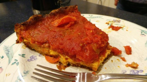 Deep dish Chicago Pepperoni Pizza