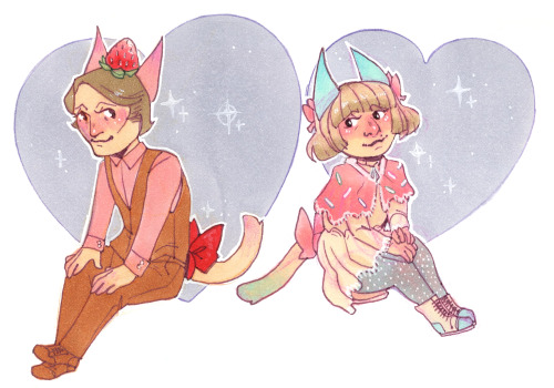 A companion piece to my Hannibal and Will one, with my little dessert cat Lecters lolHannibal is bas