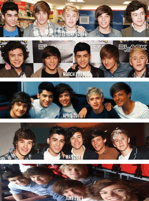 One Direction's Evolution Of Their Whole Career Years (September2010 - December 2013)Inspired by (x)