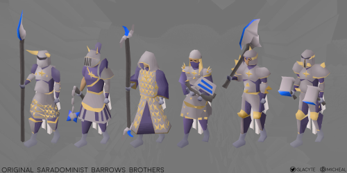 The original Barrows Brothers who fought for Saradomin during the God Wars