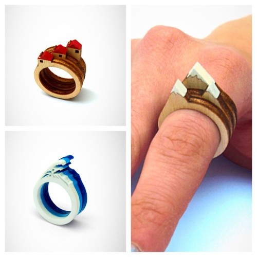 How cool and innovative are these laser cut Handmade Wooden Rings by @cliveroddy | etsy.me/1z