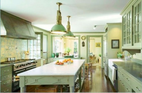 Kitchen Shades of Green