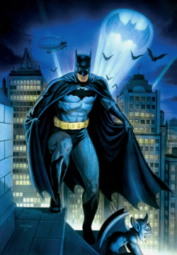 super-hero-center:  Batman on a Rooftop2