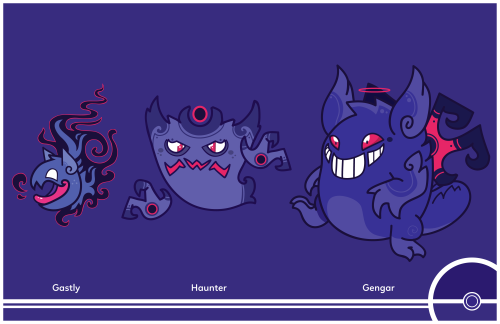 cosmopoliturtle:  Pokemon Redesign #092-093-094 - Gastly, Haunter, Gengar